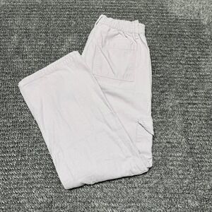 Aeropostale Womens Utility Cargo Pants S Light Purple Cotton Elastic Waist